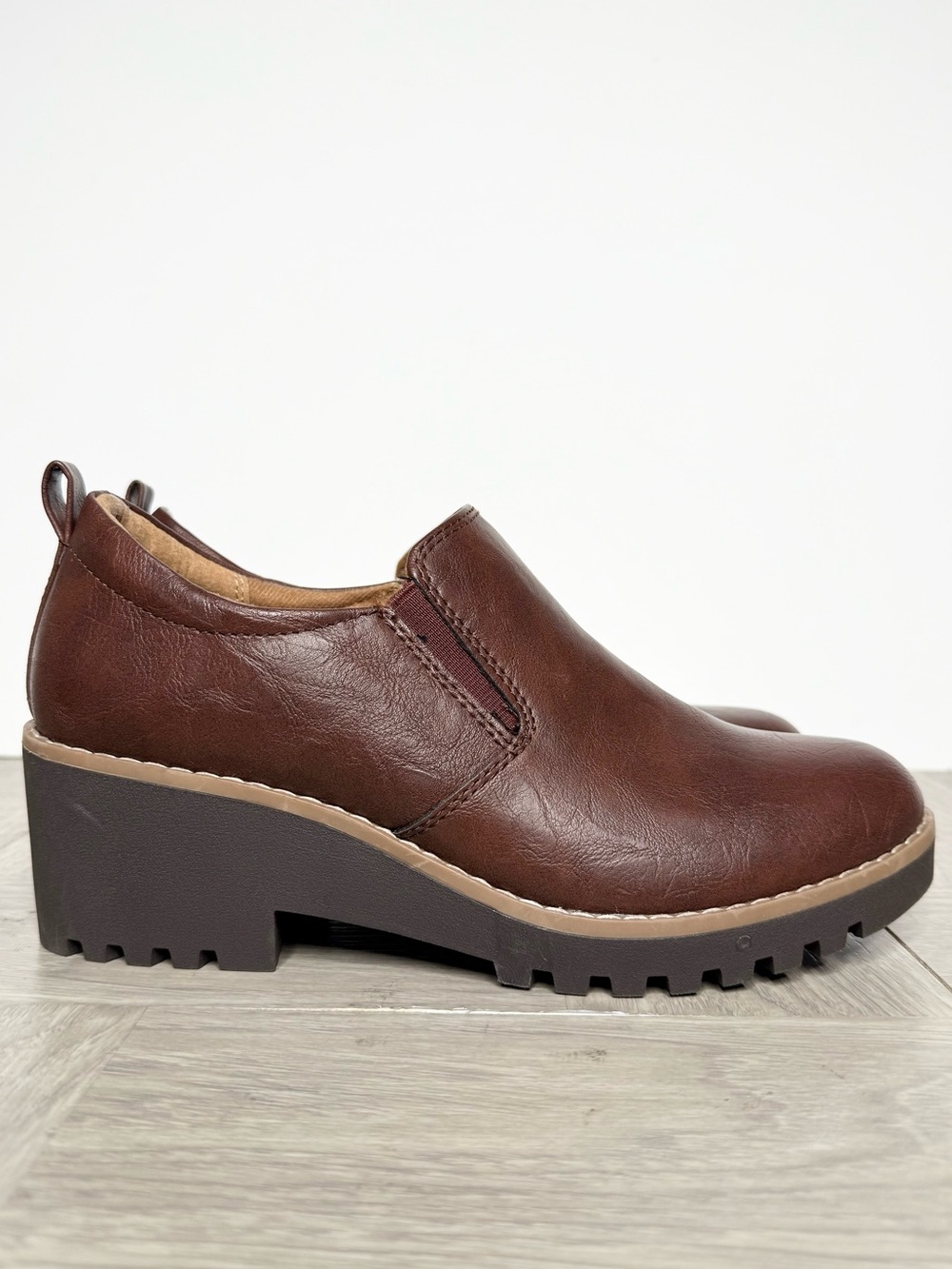 Eurosoft Brown Heeled Shoe 9M